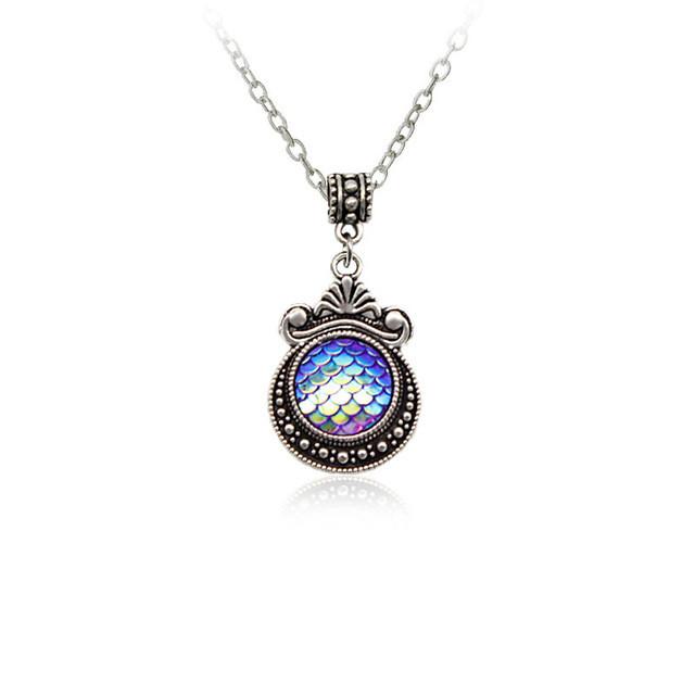 Colorful Mermaid Scale Necklace