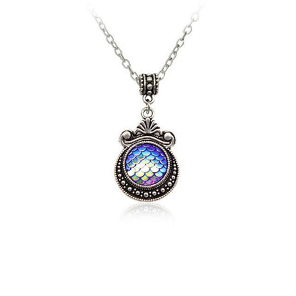 Colorful Mermaid Scale Necklace