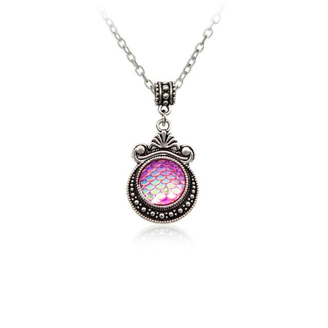 Colorful Mermaid Scale Necklace