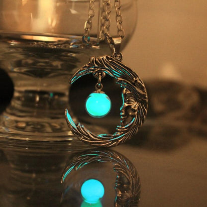 Enchanted Moon Glow in the Dark Necklace
