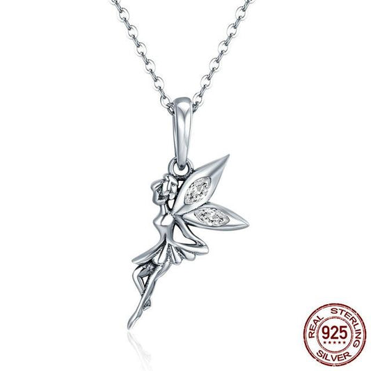 Flower Fairy Sterling Silver Necklace