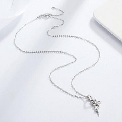 Flower Fairy Sterling Silver Necklace