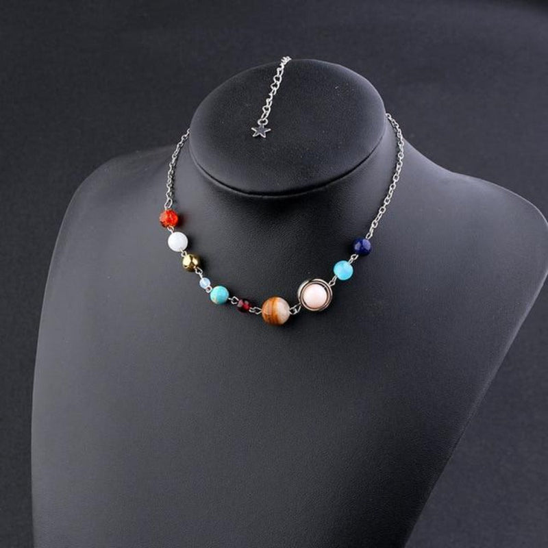 Gemstone Solar System Necklace