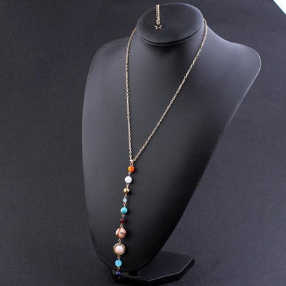 Gemstone Solar System Necklace