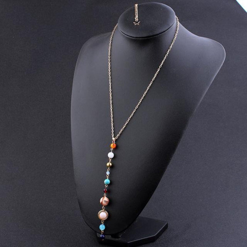 Gemstone Solar System Necklace