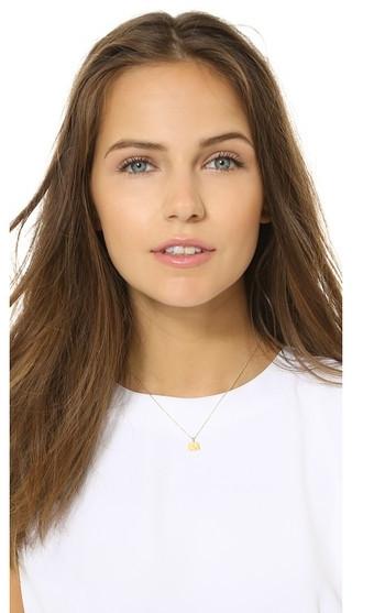 Gold Elephant Pendant Necklace With Charm Card