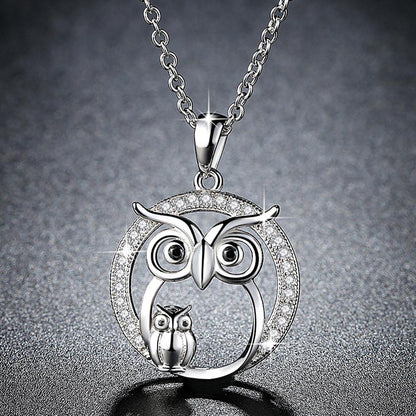 Owl Crystal Necklace