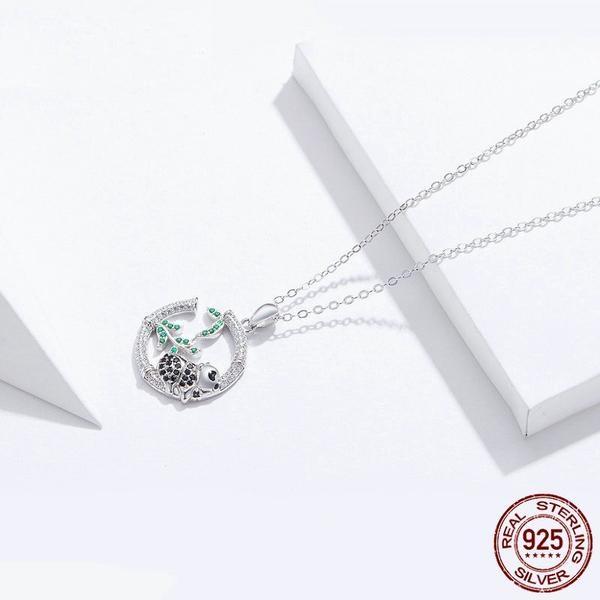 Panda Silver Necklace