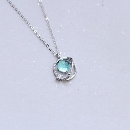 Magical Blue Universe Necklace