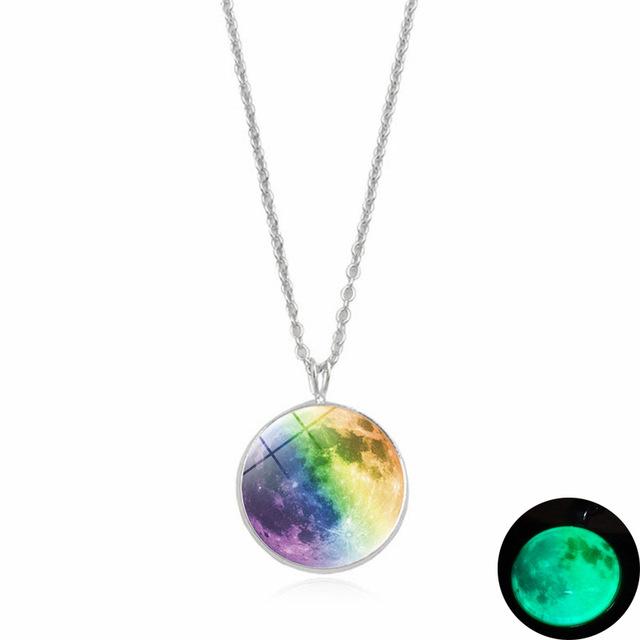 Magical Glow in the Dark Moon Necklace