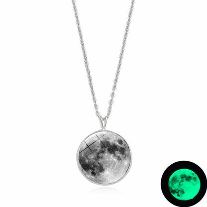Magical Glow in the Dark Moon Necklace
