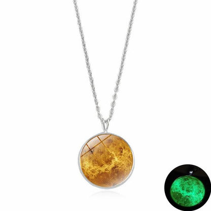 Magical Glow in the Dark Moon Necklace
