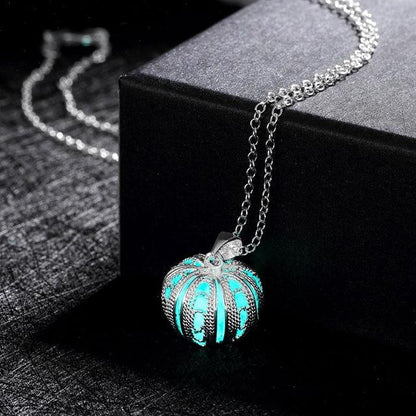 Magical Glow in the Dark Pumpkin Necklace