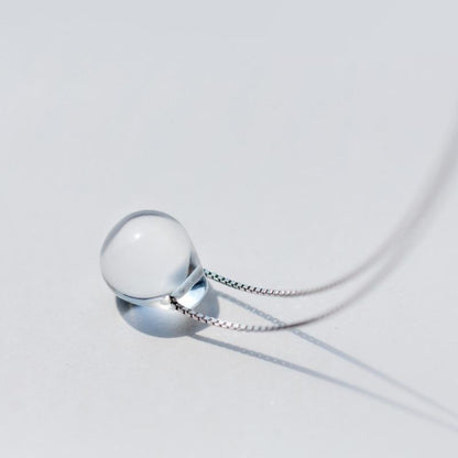 Mermaid's Tear Silver Necklace