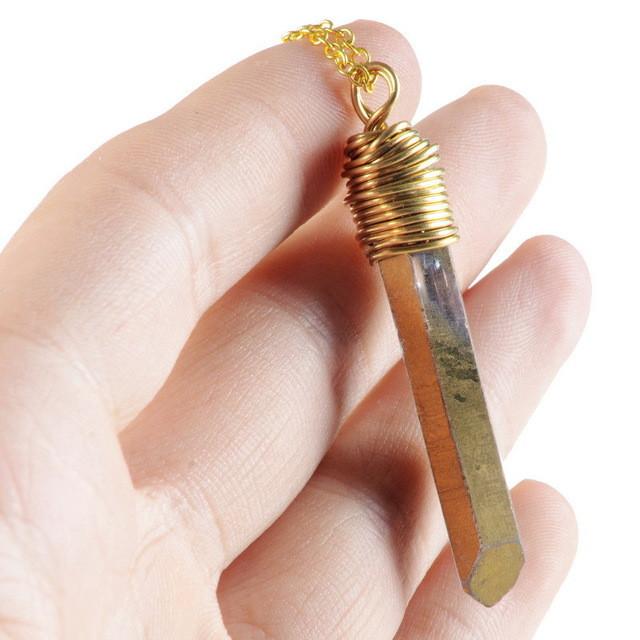 Natural Druzy Crystal Necklace