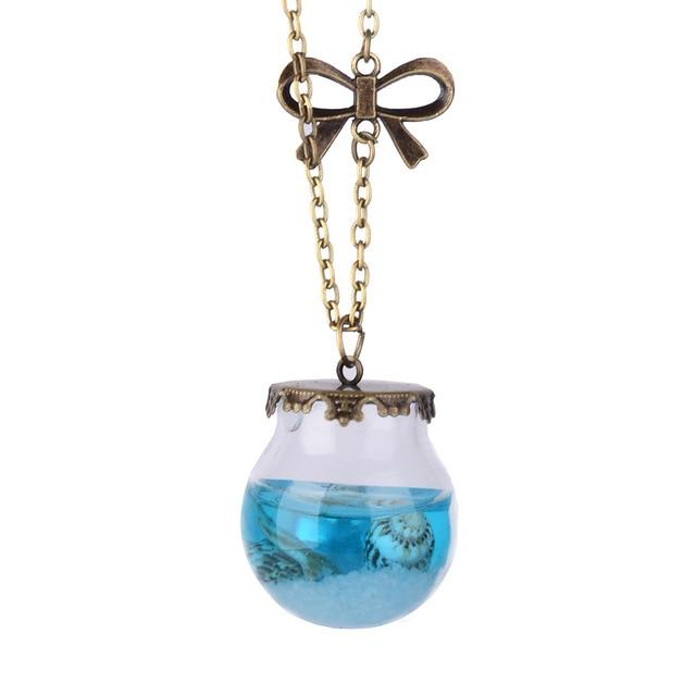 Ocean Drift Bottle Lucky Necklace