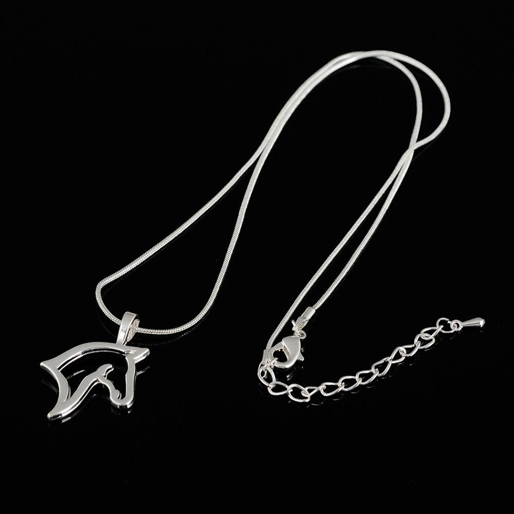 Silver Horse Head Necklace