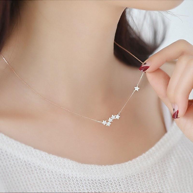 Stars Sterling Silver Necklace