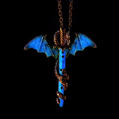 The Dragon Warrior Glow in the Dark Necklace