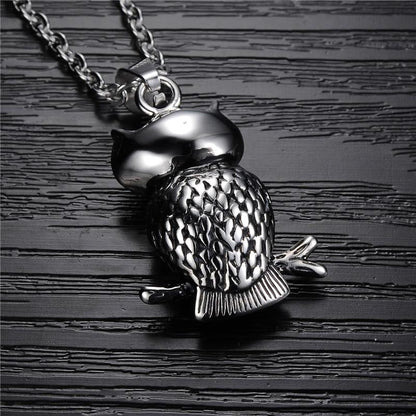The Wise Owl Stainless Steel Necklace