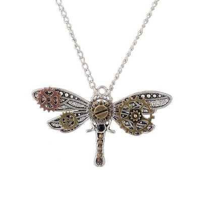 Steampunk Dragonfly Necklace