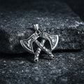Nordic Axe Stainless Steel Viking Pendant
