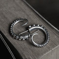 Octopus Arms Sterling Silver Stud Earrings