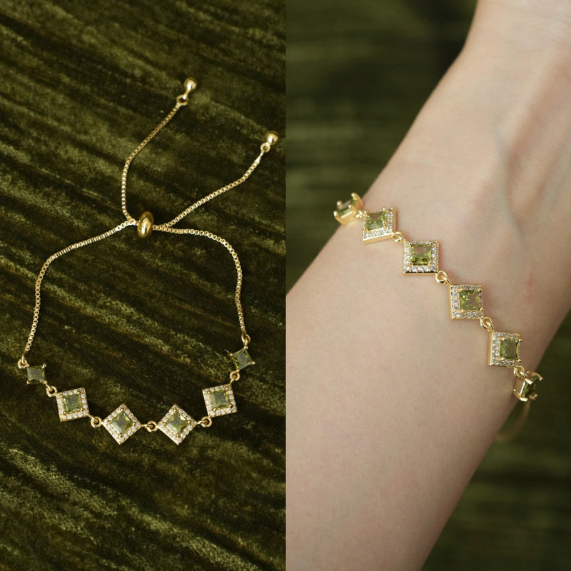 Ophelia Bracelet in Green