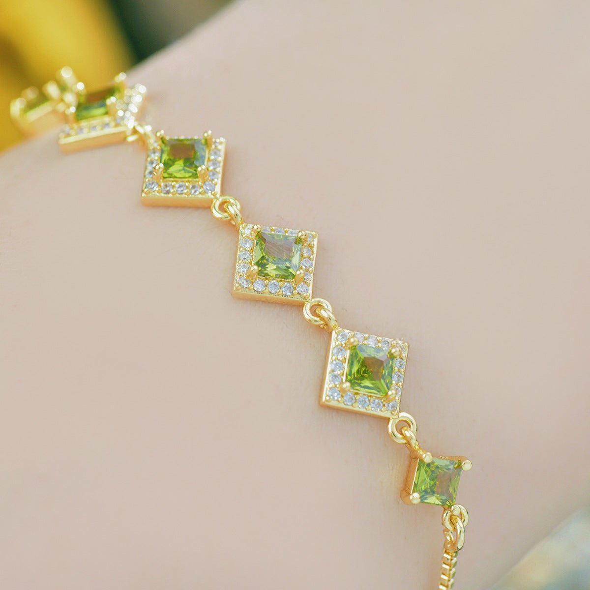 Ophelia Bracelet in Green