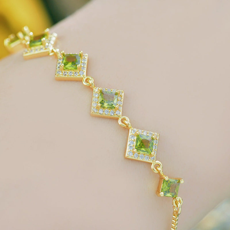 Ophelia Bracelet in Green