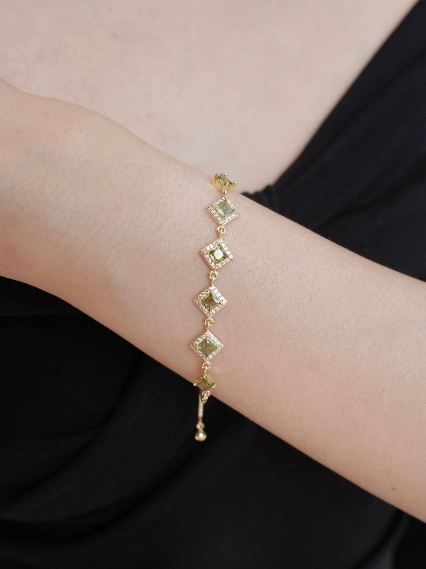 Ophelia Bracelet in Green