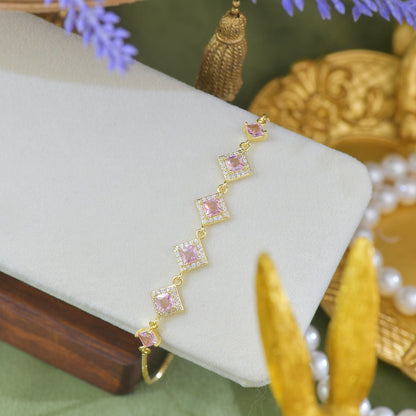 Ophelia Bracelet in Pink