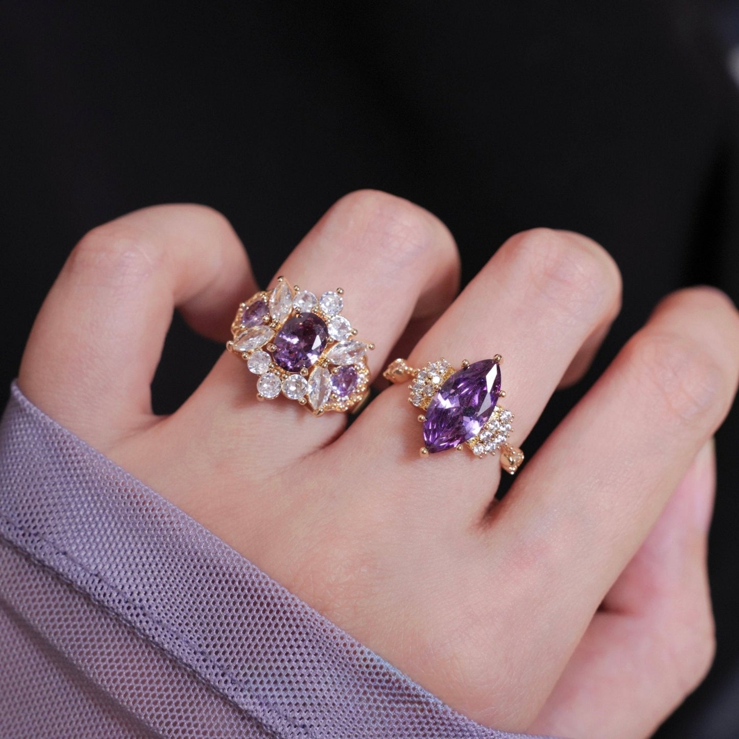 Opulent Amethyst Ring