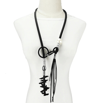 Original Design Necklaces With Removable Details / Punk Female Accessories