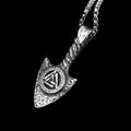 Ouroboros Valknut Spear Pendant