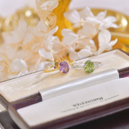 Oval Amethyst Ring
