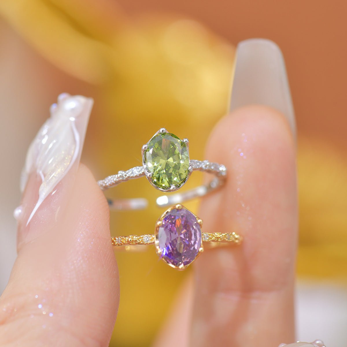 Oval Amethyst Ring