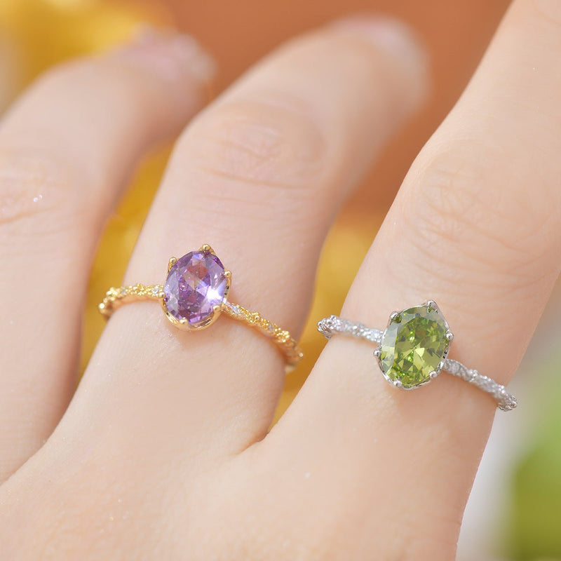 Oval Amethyst Ring