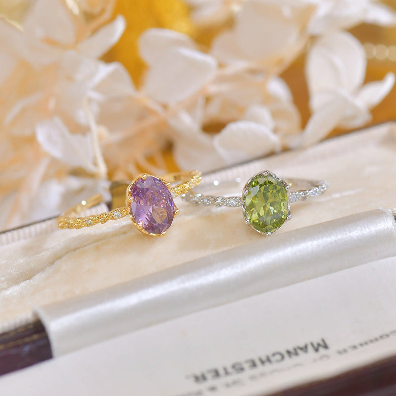 Oval Amethyst Ring