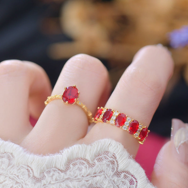 Oval Ruby Ring