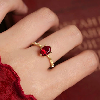 Oval Ruby Ring