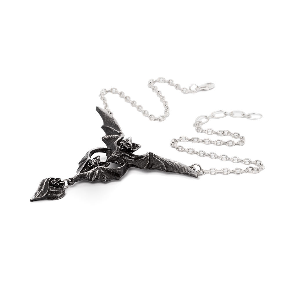 Evil-ution Bat Pendant Necklace by Alchemy Gothic