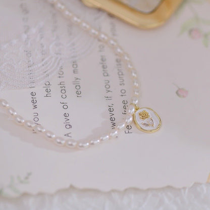 Roselyn Pearl Necklace