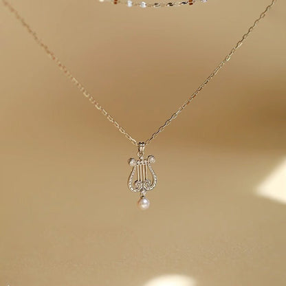 Pearly Lyre Sonata Necklace