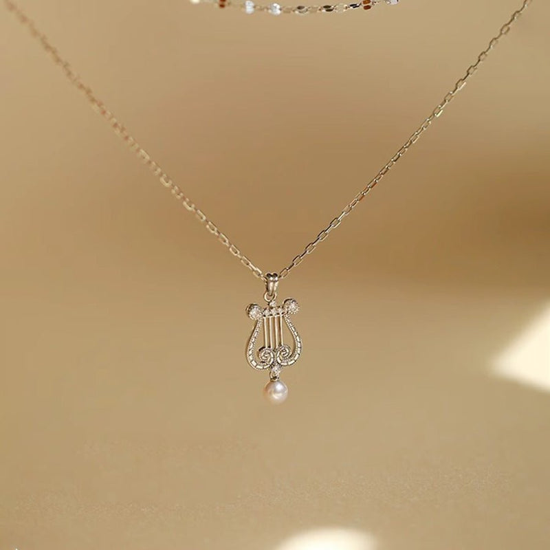 Pearly Lyre Sonata Necklace