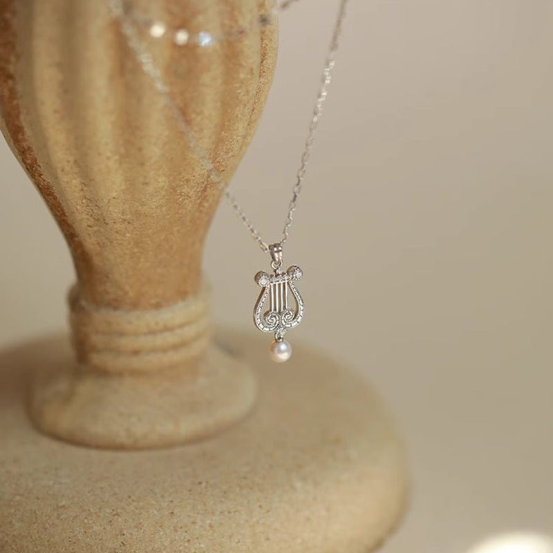 Pearly Lyre Sonata Necklace