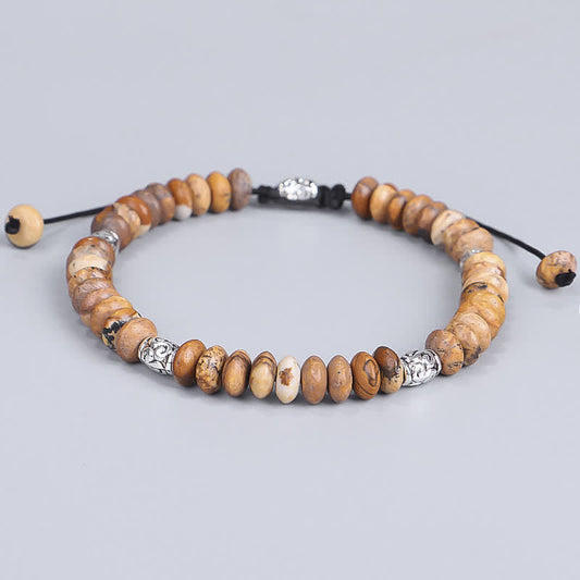 Picture Jasper Spiritual Bracelet for Positive Energy and Protection