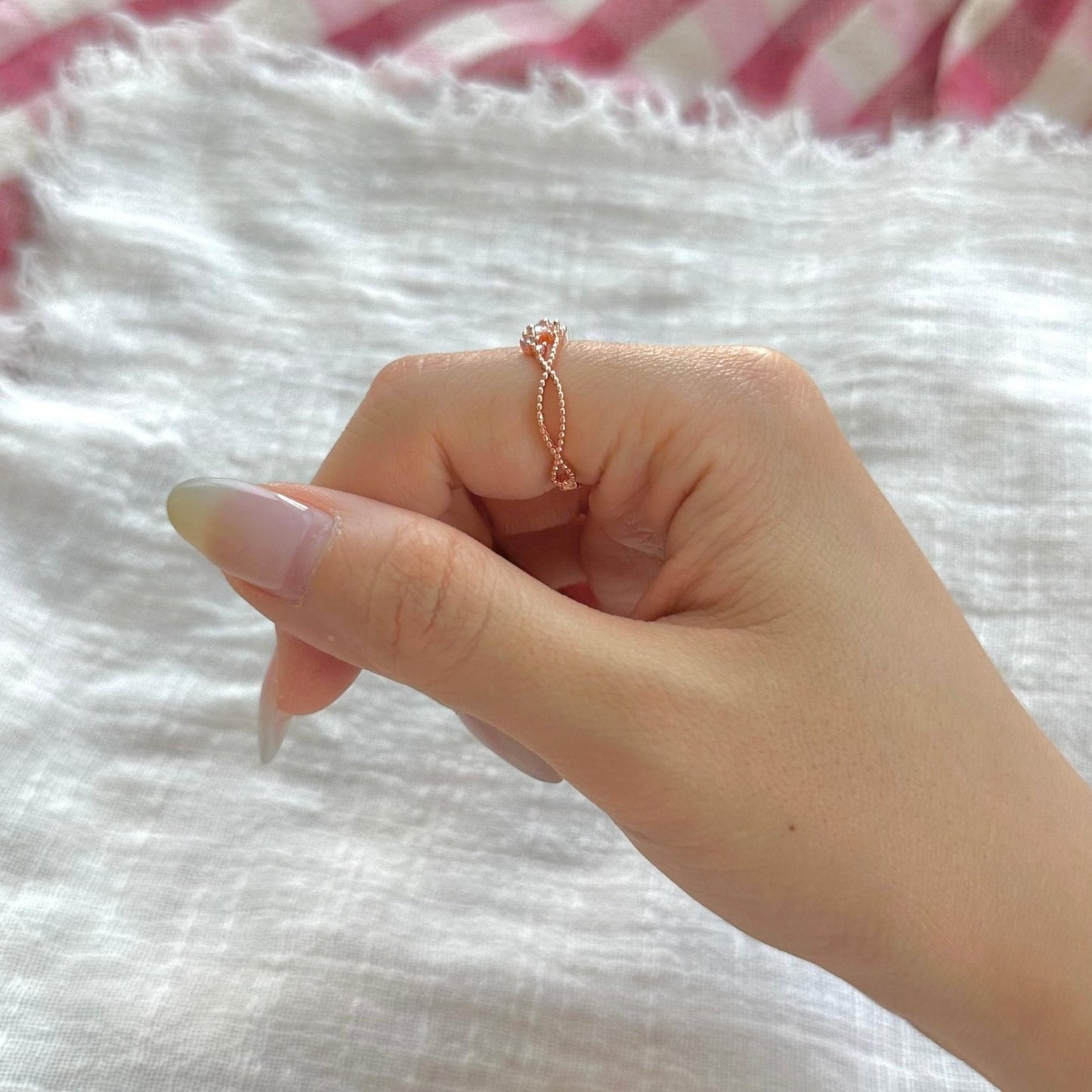[] Nova Pink Gem Ring