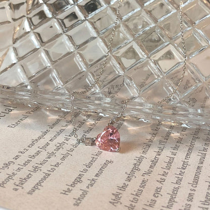 Pink Heart Necklace