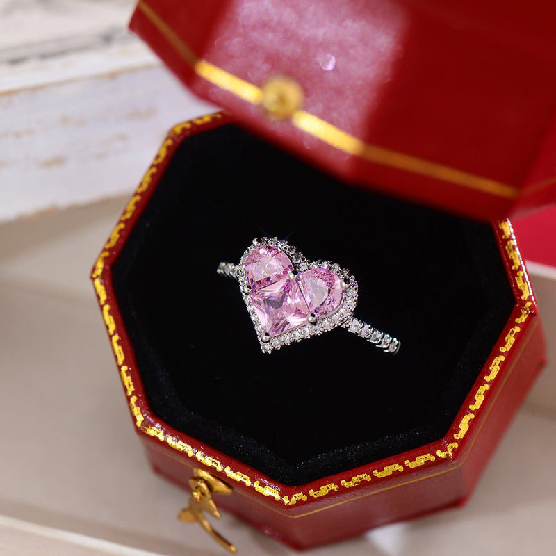 Danielle Pink Heart Ring